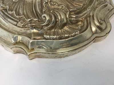 Lot 196 - A Pair of William IV Silver Four-Light Candelabra