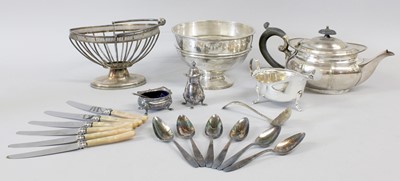 Lot 97 - A Collection of Assorted Silver and Silver...