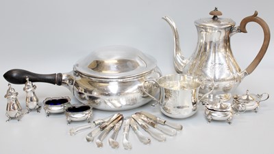 Lot 67 - A Collection of Silver and Silver Plate, the...