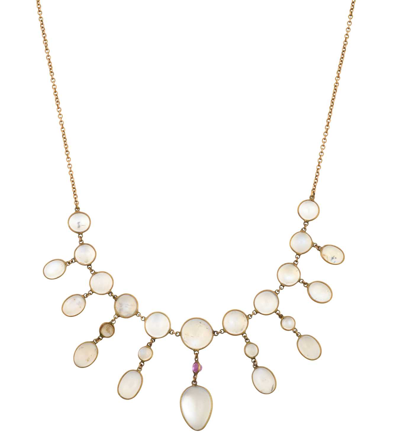 Lot 2100 - An Early 20th Century Moonstone and Synthetic...