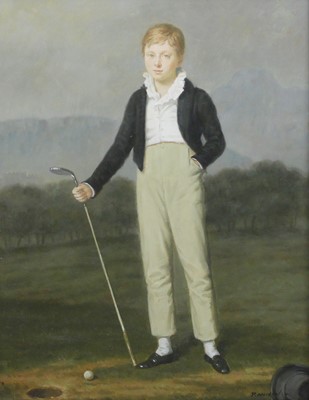 Lot 1064 - Paul Musin (20th Century) The young golfer...