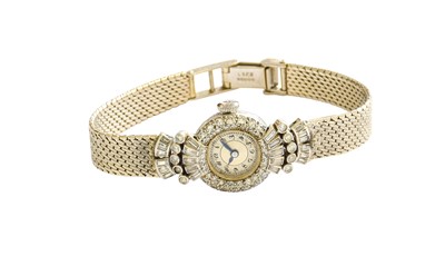 Lot 373 - A Lady's Diamond Set Wristwatch, 1960's,...