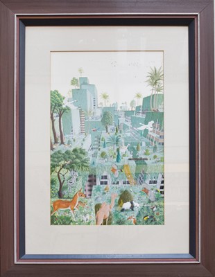 Lot 1118 - Mike Wilks (b.1947) City Jungle Initialled and...