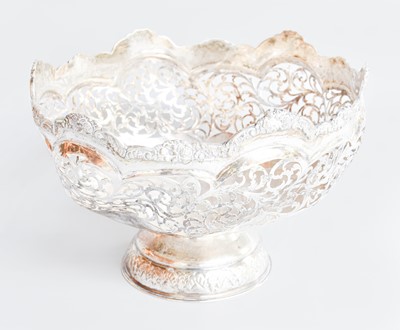 Lot 35 - A Continental Silver Pierced Bowl, Stamped 800,...