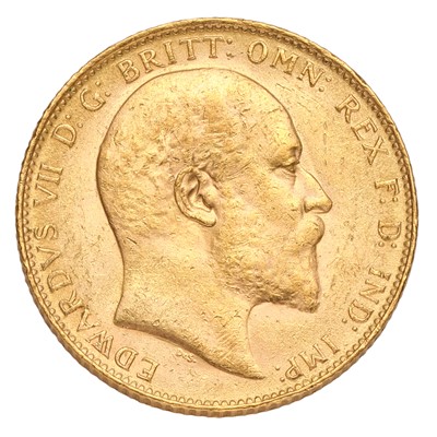 Lot 222 - Edward VII, Sovereign 1910; extremely fine...