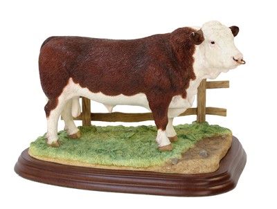 Lot 145 - Border Fine Arts Studio 'Hereford Bull', model...