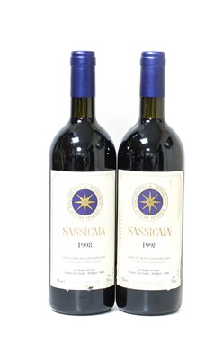 Lot 60 - Sassicaia 1998, Bolgheri, Italy (two bottles)