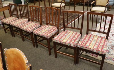 Lot 1367 - A Mixed Set of Six Ash and Elm Country Chairs,...