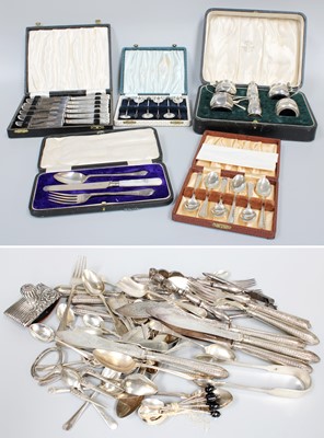 Lot 82 - A Collection of Assorted Silver, including a...