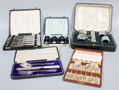 Lot 82 - A Collection of Assorted Silver, including a...