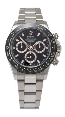 Lot 2205 - Rolex: A Fine Stainless Steel and Black...