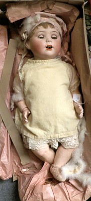 Lot 302 - An Early 20th Century German Bisque Head Doll...