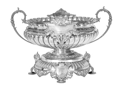 Lot 2133 - An Edward VII Silver Wine-Cistern and Stand