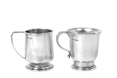 Lot 304 - Two Elizabeth II Silver Christening-Mugs