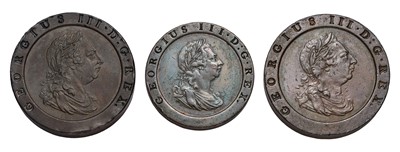Lot 107 - 2x George III 'Cartwheel' Twopences 1797;...