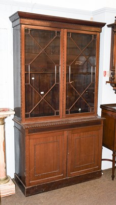 Lot 1300 - A 19th Century Mahogany Astragal Glazed...