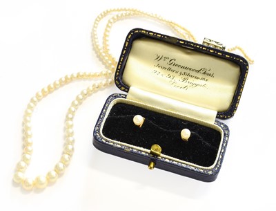 Lot 418 - A Single Row Cultured Pearl Necklace, the...