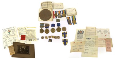 Lot 109 - A First World War Casualty Group, comprising...