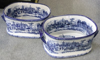 Lot 178 - A Pair of Blue and White Reproduction...