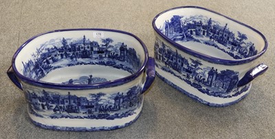 Lot 178 - A Pair of Blue and White Reproduction...