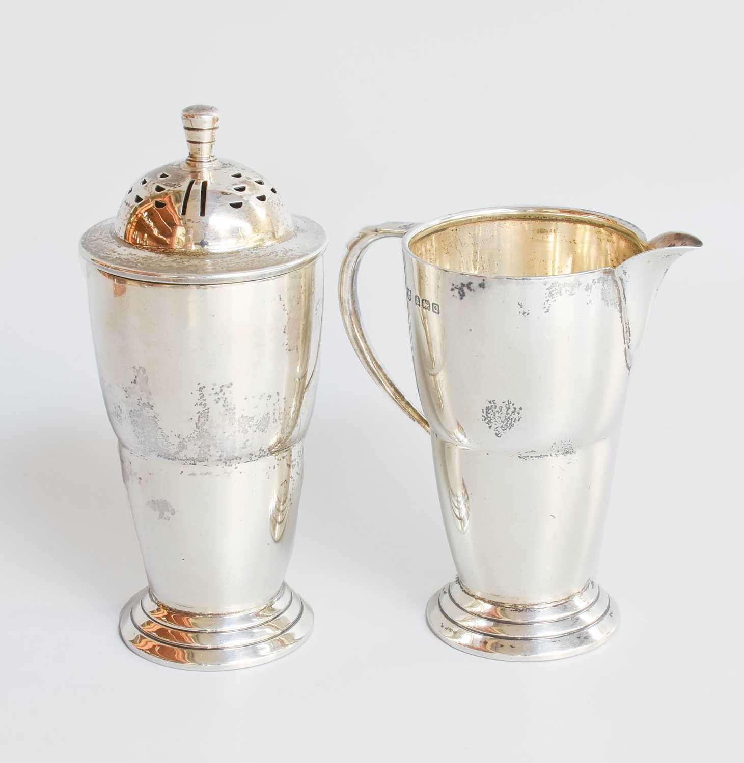 Lot 12 - A George V Silver Sugar-Caster and Cream-Jug,...