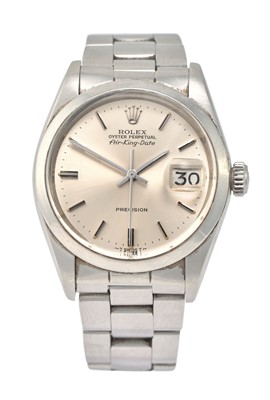 Lot 2182 - Rolex: A Stainless Steel Automatic Calendar...
