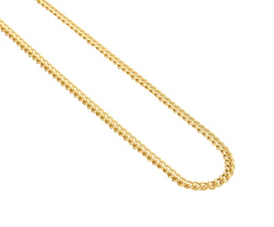 Lot 410 - A 9 Carat Gold Necklace, length 65cm