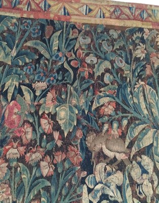 Lot 174 - Franco-Flemish Mille Fleur Tapestry, 16th...