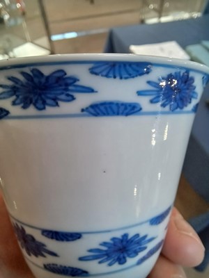 Lot 22 - A Chinese Porcelain Bell-Shaped Beaker, Kangxi,...