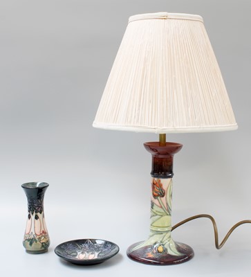 Lot 256 - Moorcroft Pottery Table Lamp, in the Tiger...