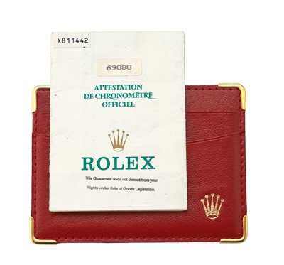 Lot 2181 - Rolex: A Lady's 18 Carat Gold Diamond and...