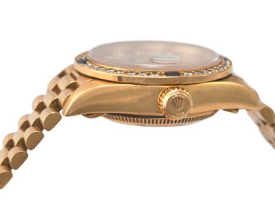 Lot 2181 - Rolex: A Lady's 18 Carat Gold Diamond and...