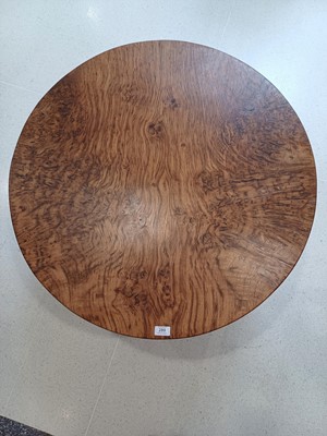 Lot 289 - An English Burr Oak Coffee Table, the circular...