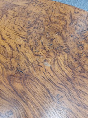 Lot 289 - An English Burr Oak Coffee Table, the circular...
