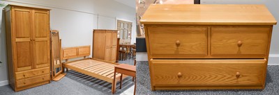 Lot 1175 - Oak Bedroom Furniture, to include: A Double...