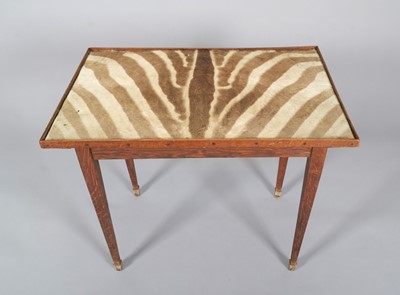 Lot 59 - Animal Furniture: A Plains Zebra Hide Bridge...