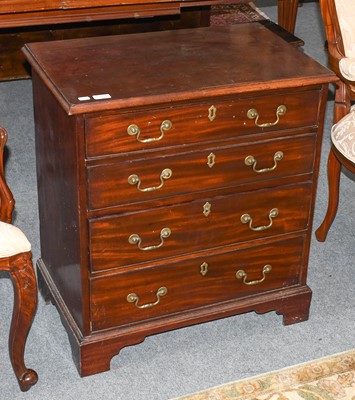 Lot 1254 - A Small Mahogany Four Height Bachelors Chest,...