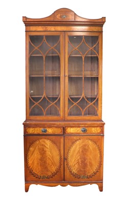 Lot 273 - An Edwardian Satinwood and Polychrome-Painted...