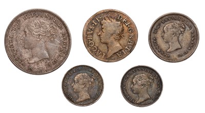 Lot 91 - Selection of Maundy Oddments, 5 coins...