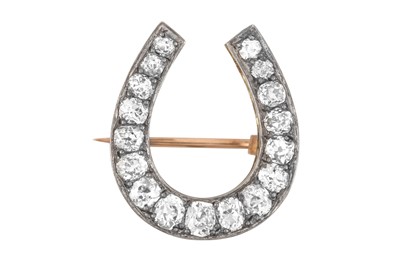 Lot 2320 - A Diamond Brooch, circa 1900 realistically...