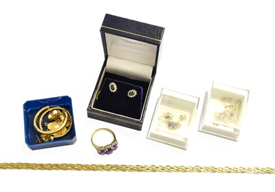 Lot 401 - A Small Quantity of Jewellery, including a...