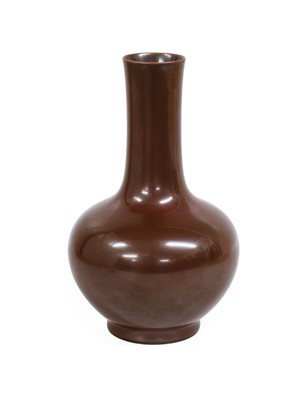 Lot 81 - A Chinese Porcelain Bottle Vase, impressed...