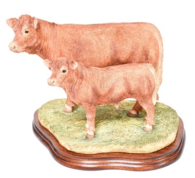 Lot 97 - Border Fine Arts 'Limousin Cow and Calf'...