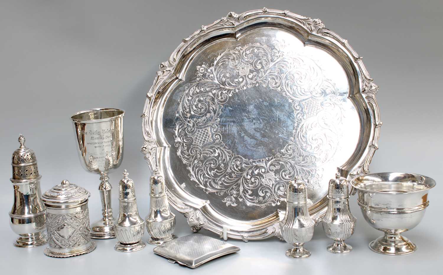 Lot 72 - A Collection of Assorted Silver and Silver...