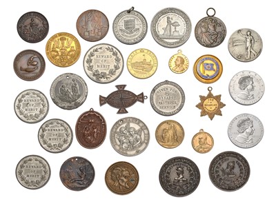 Lot 420 - Assorted Commemorative and Award Medals; 29 in...