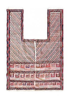 Lot 348 - ~ North West Persian Flat Woven Horse Cover,...