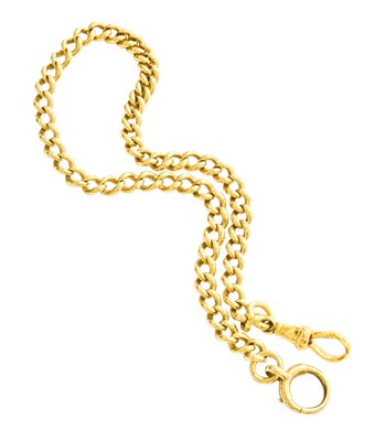 Lot 406 - A Watch Chain, stamped '18', length 32cm