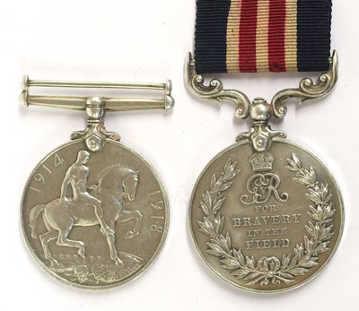Lot 48 - A First World War Military Medal and British...