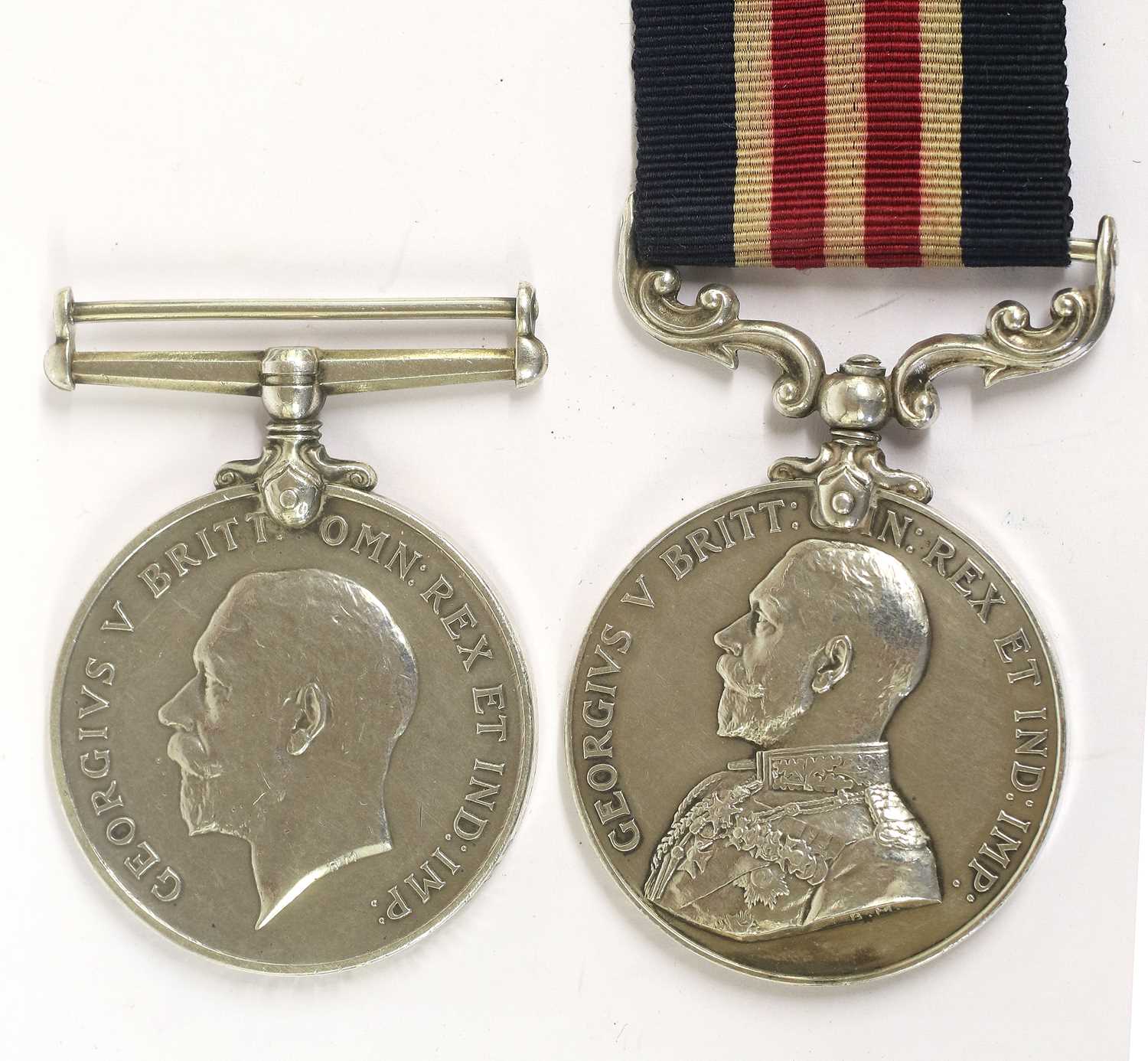 Lot 48 - A First World War Military Medal and British...