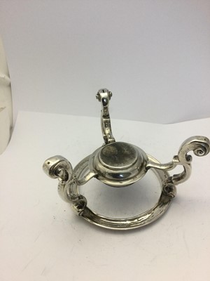 Lot 2183 - A George II Silver Kettle, Stand and Lamp
